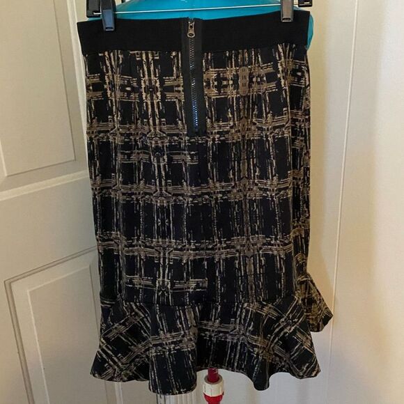 Mero Ware Boho Ruffled Hem Elastic Waist Skirt Women Size M - Picture 2 of 7